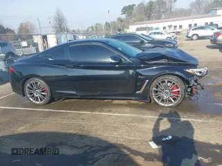 2017 Infiniti Q60 Red Sport 400 with VIN JN1FV7EL1HM700124, listed as a IAAI auction lot 41789570 with 140,841 mi miles and . Bid and sale history available at carsss.com. Image 14.