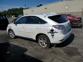 2012 Lexus RX 450h with VIN JTJBC1BA0C2050107, listed as a Copart auction lot 62010125 with Not provided miles and Salvage title. Bid and sale history available at DreamBid. Image 2.