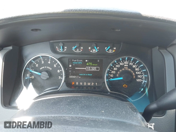 2013 Ford F-150 XL with VIN 1FTFW1ET9DFB51262, listed as a IAAI auction lot 42636718 with 335,491 mi miles and . Bid and sale history available at DreamBid. Image 7.