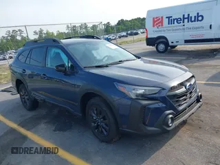 2025 Subaru Outback Onyx z VIN 4S4BTALC0S3195820, wystawiony jako IAAI lot #42088122 z przebiegiem 2153 mil mil oraz . Historia ofert i sprzedaży dostępna na DreamBid. Obrazek 1.