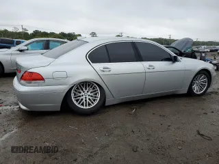 2004 BMW 7 Series 745i with VIN WBAGL634X4DP70421, listed as a Copart auction lot 73309744 with 123,457 mi miles and Salvage Title. Bid and sale history available at carsss.com. Image 3.