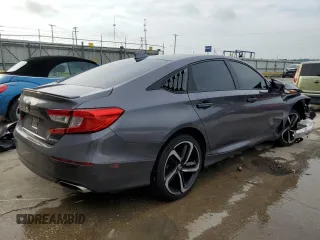 2018 Honda Accord Sedan Sport 1.5T with VIN 1HGCV1F3XJA195186, listed as a Copart auction lot 61652694 with 0 mi miles and Non Repairable. Bid and sale history available at carsss.com. Image 3.