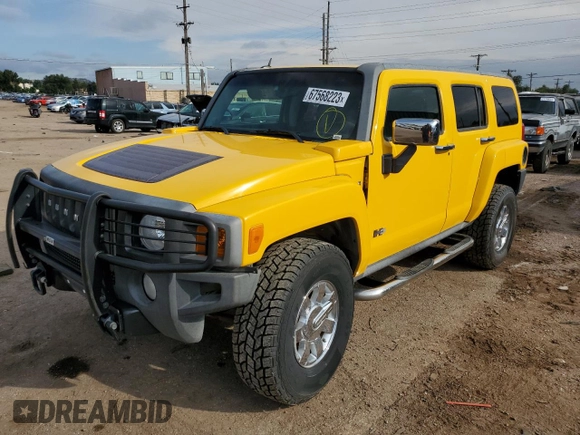 2007 Hummer H3 SUV with VIN 5GTDN13E478172777, listed as a Copart auction lot 41430185 with 88,995 mi miles and Non Repairable. Bid and sale history available at DreamBid. Image 1.