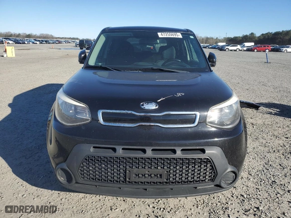2014 Kia Soul + with VIN KNDJP3A50E7715743, listed as a Copart auction lot 47255695 with 107,064 mi miles and Salvage Title. Bid and sale history available at carsss.com. Image 5.