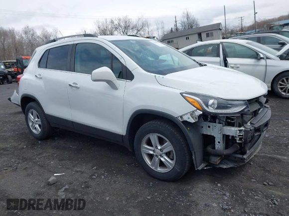 2018 Chevrolet Trax LT with VIN KL7CJPSB0JB650502, listed as a IAAI auction lot 41894077 with 74,516 mi miles. Bid and sale history available at carsss.com. Image 1.