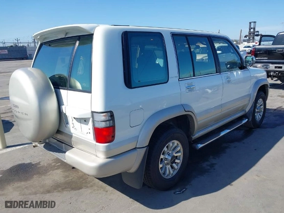 2002 Isuzu Trooper S with VIN JACDS58X227J04699, listed as a IAAI auction lot 42017678 with 177,066 mi miles. Bid and sale history available at carsss.com. Image 4.