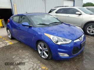 2012 Hyundai Veloster w/Black Int with VIN KMHTC6AD1CU054618, listed as a Copart auction lot 54015373 with 82,443 mi miles and Salvage title. Bid and sale history available at DreamBid. Image 4.