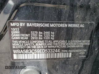 2014 BMW 5 Series 535i xDrive with VIN WBA5B3C59ED533244, listed as a Copart auction lot 49470115 with 137,173 mi miles and Clean Title. Bid and sale history available at carsss.com. Image 12.