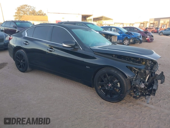 2018 Infiniti Q50 3.0t LUXE with VIN JN1EV7AP0JM365416, listed as a IAAI auction lot 41293065 with 65,339 mi miles. Bid and sale history available at carsss.com. Image 1.