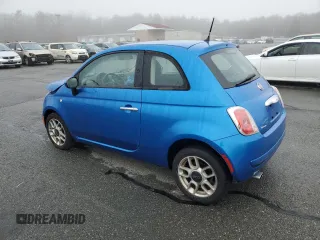 2015 FIAT 500 Pop with VIN 3C3CFFAR2FT613524, listed as a Copart auction lot 49946945 with 144,570 mi miles and Salvage Title. Bid and sale history available at carsss.com. Image 2.