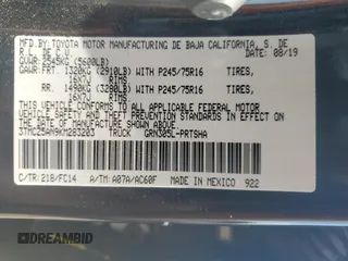 2019 Toyota Tacoma SR z VIN 3TMCZ5AN9KM283203, wystawiony jako Copart lot #55325915 z przebiegiem 116 318 mil mil oraz Szkoda całkowita • Salvage title. Historia ofert i sprzedaży dostępna na DreamBid. Obrazek 13.