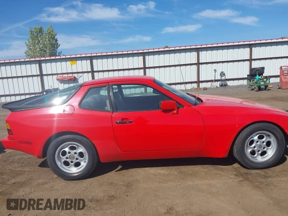 1984 Porsche 944 with VIN WP0AA0948EN456264, listed as a IAAI auction lot 42134801 with 54,339 mi miles and . Bid and sale history available at carsss.com. Image 13.