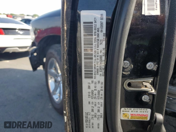 2017 Ram 1500 Express with VIN 3C6RR7KTXHG660865, listed as a Copart auction lot 59386115 with 148,376 mi miles and Salvage title. Bid and sale history available at DreamBid. Image 12.