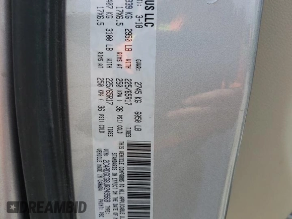 2018 Dodge Grand Caravan SXT z VIN 2C4RDGCG8JR249568, wystawiony jako Copart lot #55270675 z przebiegiem 146 666 mil mil oraz Szkoda całkowita • Salvage title. Historia ofert i sprzedaży dostępna na DreamBid. Obrazek 13.