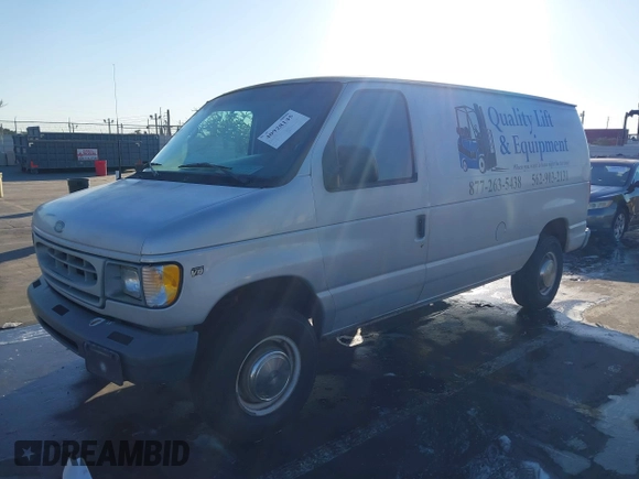 2001 Ford Econoline Cargo Commercial with VIN 1FTNE24L91HA47845, listed as a IAAI auction lot 40928145 with 227,427 mi miles and . Bid and sale history available at carsss.com. Image 16.