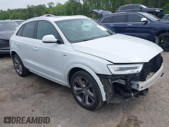 2016 Audi Q3 Prestige with VIN WA1GFCFS7GR022309, listed as a IAAI auction lot 41976521 with 82,118 mi miles and . Bid and sale history available at DreamBid. Image 1.