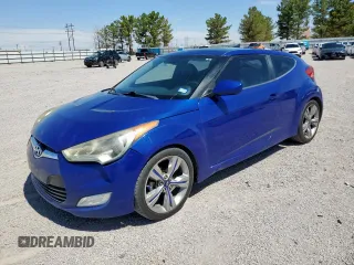 2013 Hyundai Veloster w/Red Int with VIN KMHTC6AD2DU150842, listed as a Copart auction lot 66378455 with 119,901 mi miles and Clean title. Bid and sale history available at DreamBid. Image 1.