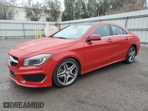 2015 Mercedes-Benz CLA 250 with VIN WDDSJ4EB4FN255498, listed as a Copart auction lot 43660744 with 40,809 mi miles and . Bid and sale history available at DreamBid. Image 1.