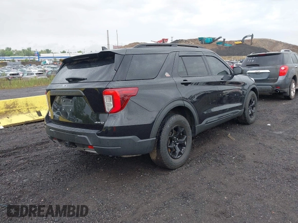 2022 Ford Explorer Timberline z VIN 1FMSK8JH0NGA82571, wystawiony jako IAAI lot #42244823 z przebiegiem 36 858 mil mil oraz . Historia ofert i sprzedaży dostępna na DreamBid. Obrazek 4.