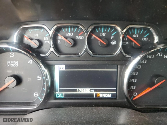 2015 Chevrolet Silverado 1500 LT with VIN 3GCUKRECXFG247114, listed as a Copart auction lot 48987495 with 179,820 mi miles and Salvage Title. Bid and sale history available at carsss.com. Image 9.