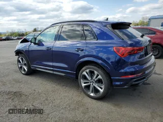 2022 Audi Q3 S line Premium Plus with VIN WA1EECF34N1019740, listed as a Copart auction lot 48642243 with 15,300 mi miles. Bid and sale history available at carsss.com. Image 2.