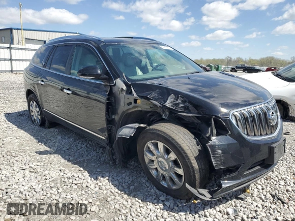 2017 Buick Enclave Leather with VIN 5GAKVBKD4HJ315218, listed as a Copart auction lot 53353915 with 132,781 mi miles and Salvage Title. Bid and sale history available at DreamBid. Image 4.