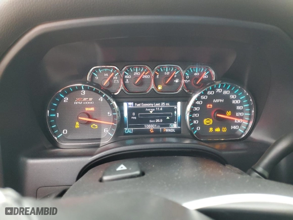 2018 Chevrolet Silverado 1500 LT with VIN 1GCVKREC6JZ348230, listed as a Copart auction lot 42356225 with 106,801 mi miles and Salvage Title. Bid and sale history available at carsss.com. Image 9.