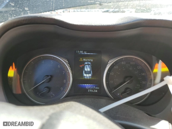 2017 Infiniti Q50 3.0t Premium with VIN JN1EV7AP5HM735138, listed as a Copart auction lot 43696675 with 107,317 mi miles and Salvage Title. Bid and sale history available at carsss.com. Image 9.