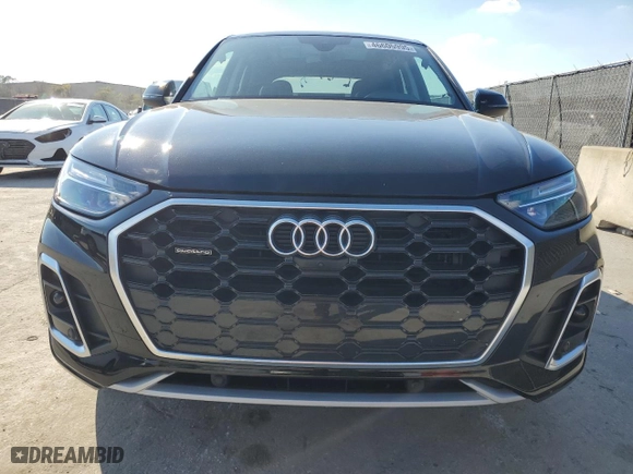 2023 Audi Q5 S line Premium Plus with VIN WA1EAAFYXP2147392, listed as a Copart auction lot 46605995 with 15,507 mi miles and Salvage Title. Bid and sale history available at carsss.com. Image 5.
