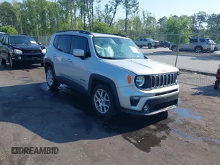 2019 Jeep Renegade Latitude with VIN ZACNJABB1KPK83221, listed as a IAAI auction lot 42014754 with 38,156 mi miles and . Bid and sale history available at DreamBid. Image 1.