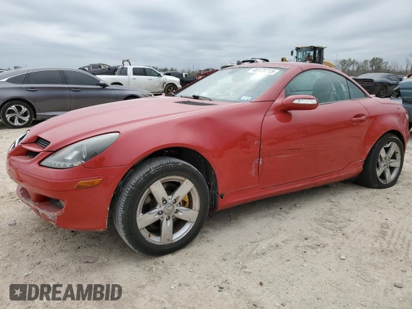 2007 Mercedes-Benz SLK 280 z VIN WDBWK54F97F140571, wystawiony jako Copart lot #46178715 z przebiegiem 204 397 mil mil oraz Szkoda całkowita • Salvage title. Historia ofert i sprzedaży dostępna na DreamBid. Obrazek 1.