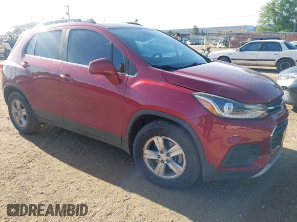 2018 Chevrolet Trax LT with VIN 3GNCJLSB7JL168143, listed as a IAAI auction lot 42088555 with 94,234 mi miles. Bid and sale history available at carsss.com. Image 1.