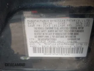 2019 Nissan Sentra SR with VIN 3N1AB7AP6KY209841, listed as a IAAI auction lot 41925545 with 94,926 mi miles. Bid and sale history available at carsss.com. Image 9.