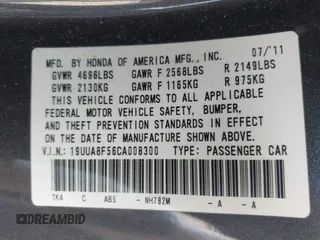 2012 Acura TL Tech Auto with VIN 19UUA8F56CA008300, listed as a IAAI auction lot 41887583 with 113,804 mi miles. Bid and sale history available at carsss.com. Image 9.
