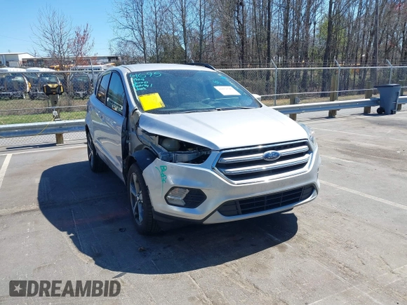 2017 Ford Escape SE with VIN 1FMCU0GD0HUB51205, listed as a IAAI auction lot 41852546 with 114,159 mi miles. Bid and sale history available at carsss.com. Image 1.