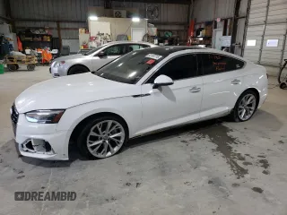 2020 Audi A5 Sportback Premium with VIN WAUANCF56LA005810, listed as a Copart auction lot 52149715 with 90,157 mi miles and Salvage Title. Bid and sale history available at carsss.com. Image 1.
