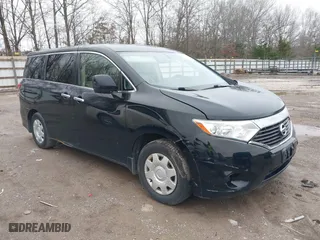 2012 Nissan Quest S with VIN JN8AE2KP1C9049899, listed as a IAAI auction lot 41507440 with 166,609 mi miles. Bid and sale history available at carsss.com. Image 1.