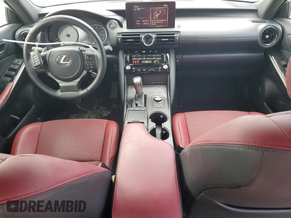 2024 Lexus IS 350 F Sport with VIN JTHBZ1B29R5077757, listed as a Copart auction lot 56960195 with 13,003 mi miles and Salvage title. Bid and sale history available at DreamBid. Image 8.