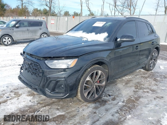 2024 Audi SQ5 Premium Plus with VIN WA1B4AFY4R2145828, listed as a IAAI auction lot 41404705 with 7,426 mi miles and . Bid and sale history available at DreamBid. Image 2.