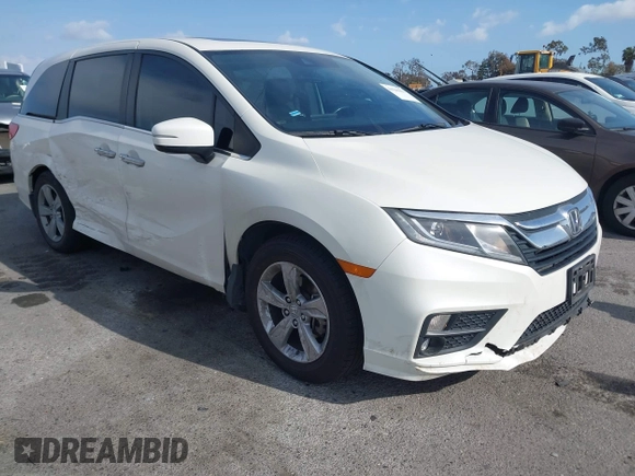 2019 Honda Odyssey EX-L with VIN 5FNRL6H74KB103686, listed as a IAAI auction lot 41948433 with 78,506 mi miles. Bid and sale history available at carsss.com. Image 1.