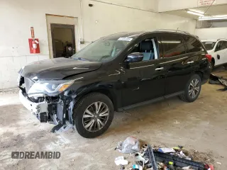 2017 Nissan Pathfinder Platinum with VIN 5N1DR2MM0HC675613, listed as a Copart auction lot 61983085 with 128,531 mi miles and Clean title. Bid and sale history available at DreamBid. Image 1.