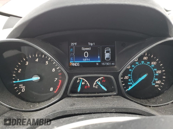 2016 Ford Escape SE with VIN 1FMCU9GX1GUC40696, listed as a Copart auction lot 42333485 with 167,901 mi miles and Clean Title. Bid and sale history available at DreamBid. Image 9.