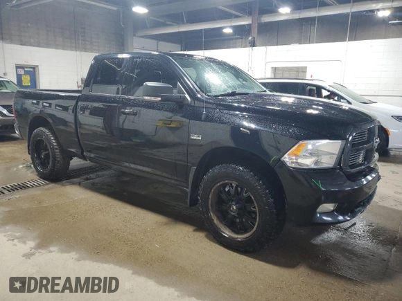 2012 Ram 1500 Sport with VIN 1C6RD7HT5CS306565, listed as a Copart auction lot 59390425 with 155,806 mi miles and Salvage title. Bid and sale history available at DreamBid. Image 4.