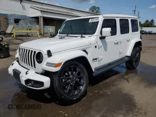 2021 Jeep Wrangler Unlimited Sahara z VIN 1C4HJXEN2MW767414, wystawiony jako Copart lot #59261945 z przebiegiem 78 892 mil mil oraz Szkoda całkowita • Salvage title. Historia ofert i sprzedaży dostępna na DreamBid. Obrazek 1.