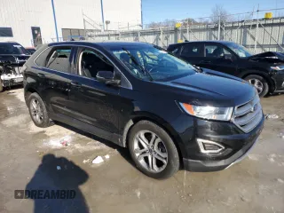 2015 Ford Edge Titanium with VIN 2FMTK4K83FBB39298, listed as a Copart auction lot 88142125 with 142,332 mi miles and Salvage Title. Bid and sale history available at carsss.com. Image 4.