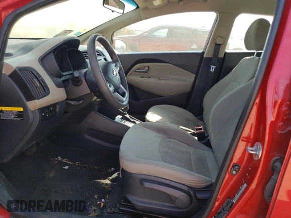 2014 Kia Rio LX with VIN KNADM4A35E6414155, listed as a Copart auction lot 49511115 with Not Provided miles and Non Repairable. Bid and sale history available at DreamBid. Image 7.
