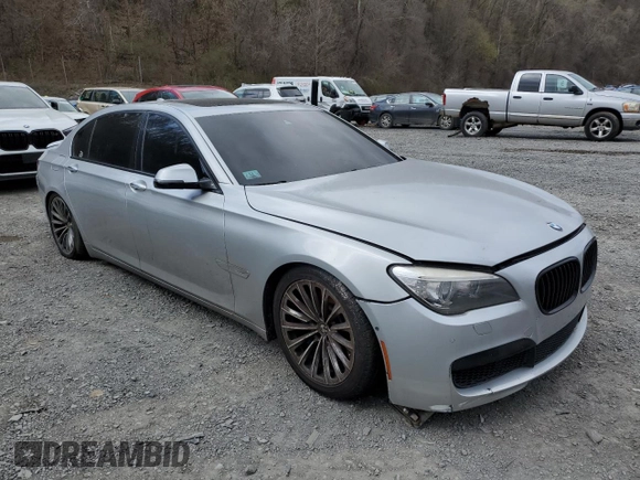 2014 BMW 7 Series ALPINA B7 xDrive with VIN WBAYF8C55ED142235, listed as a Copart auction lot 53257405 with Not Provided miles and Salvage Title. Bid and sale history available at DreamBid. Image 4.