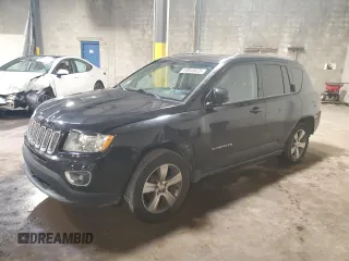 2017 Jeep Compass Latitude with VIN 1C4NJDEB6HD168072, listed as a Copart auction lot 63045025 with 82,975 mi miles and Salvage title. Bid and sale history available at DreamBid. Image 1.