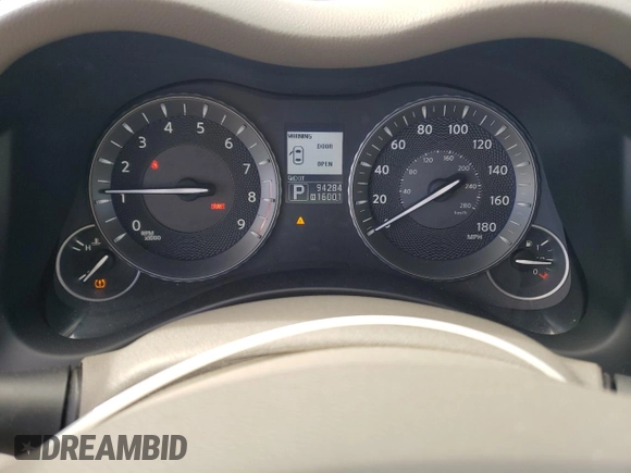 2013 Infiniti M37 with VIN JN1BY1AR0DM605108, listed as a Copart auction lot 75910244 with 94,284 mi miles and Salvage Title. Bid and sale history available at carsss.com. Image 9.