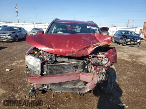2016 Jeep Compass Latitude with VIN 1C4NJDEB8GD691124, listed as a Copart auction lot 48201175 with 136,842 mi miles and Salvage Title. Bid and sale history available at carsss.com. Image 5.
